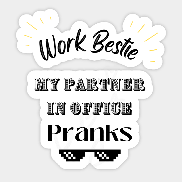 Office prank Work Bestie Sticker by Innovative GFX